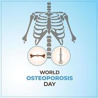 värld osteoporos dag begrepp. oktober 20. mall för bakgrund, baner, kort, affisch. vektor illustration.