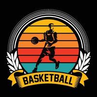 Basketball-T-Shirt-Design-Vektor vektor