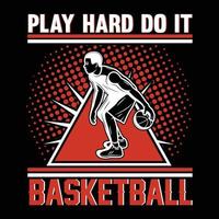 Basketball-T-Shirt-Design-Vektor vektor