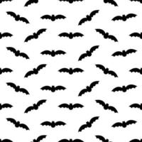 Nahtloses Muster mit Fledermäusen. Halloween-Hintergrund. Vektor-Illustration. vektor
