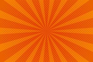 popkonst orange bakgrund tecknad serie. halvton popkonst stil retro. vektor illustration.