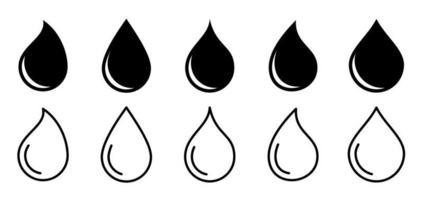 Wassertropfen-Icon-Designelement geeignet für Websites, Printdesign oder App vektor