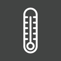 Symbol für umgekehrte Thermometerlinie vektor