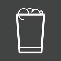 alkohol linje omvänd ikon vektor