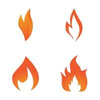 Feuerflamme-Logo-Vektor, Öl-, Gas- und Energie-Logo-Konzept vektor