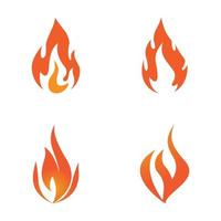 Feuerflamme-Logo-Vektor, Öl-, Gas- und Energie-Logo-Konzept vektor