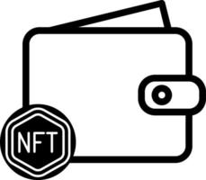 nft-Symbol nft-Vektorillustration vektor