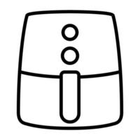 Symbolvektor für Kochluftfritteuse für Grafikdesign, Logo, Website, soziale Medien, mobile App, ui-Illustration vektor
