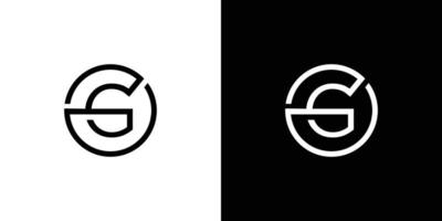 modern och unik brev g initialer abstrakt logotyp design vektor