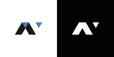 modern och stong ett initialer abstrakt logotyp design vektor