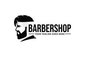 Barbershop logotyp vektor