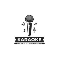 Karaoke-Logo-Design-Vektor vektor