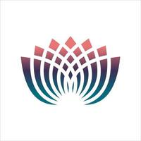 Lotusblumen-Logo. Vektor-Design-Vorlage von Lotus-Symbolen skizzieren Stil für Öko, Schönheit, Spa, Yoga vektor