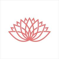 lotus blomma logotyp. vektor design mall av lotus ikoner översikt stil för eko, skönhet, spa, yoga