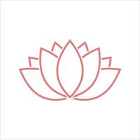 lotus blomma logotyp. vektor design mall av lotus ikoner översikt stil för eko, skönhet, spa, yoga