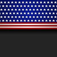 Hintergrund der Flagge der Vereinigten Staaten von Amerika mit Kopierbereich. geeigneter Gebrauch amerikanische Feiertagsereignisse. vektor