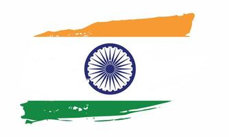 professionell grunge textur Indien flagga design vektor