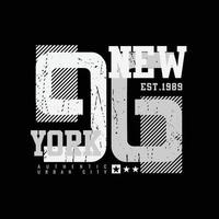 ny york urban vektor illustration och typografi, perfekt för t-shirts, hoodies, grafik etc.
