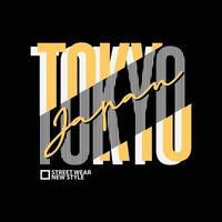 tokyo t-shirt och kläddesign vektor