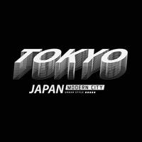 tokyo t-shirt och kläddesign vektor