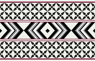 geometrisches ethnisches orientalisches Ikat nahtloses Muster traditionelles Design für Hintergrund, Teppich, Tapete, Kleidung, Verpackung, Batik, Stoff, Vektorillustration. Stickstil. vektor