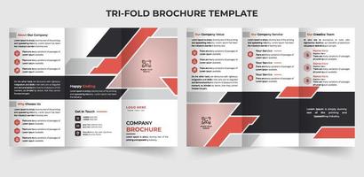 företag trifold företag profil broschyr mall design vektor