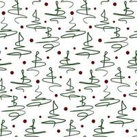 weihnachtsbaummuster für verpackungen, textildruck. das neujahrsthema ist ein weihnachtsbaum in der masse. Nahtloses Muster auf transparentem Hintergrund für Druckerzeugnisse. vektor