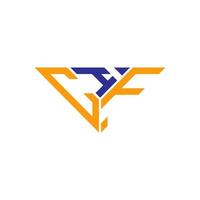 cif-Buchstaben-Logo kreatives Design mit Vektorgrafik, cif-einfaches und modernes Logo in Dreiecksform. vektor