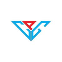 CPG-Buchstaben-Logo kreatives Design mit Vektorgrafik, CPG-einfaches und modernes Logo in Dreiecksform. vektor
