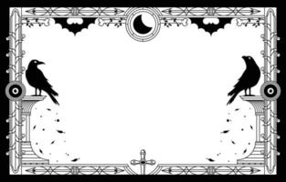 gotik estetisk bakgrund med äkta objekt vektor