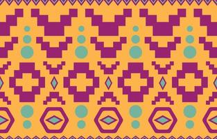 Navajo-Indianer-Stoff nahtloses Muster, geometrischer Stammes-ethnischer traditioneller Hintergrund, Design-Elemente, Design für Teppich, Tapete, Kleidung, Teppich, Interieur, Stickerei-Vektor-Illustration. vektor