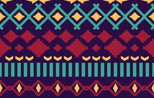 Navajo-Indianer-Stoff nahtloses Muster, geometrischer Stammes-ethnischer traditioneller Hintergrund, Design-Elemente, Design für Teppich, Tapete, Kleidung, Teppich, Interieur, Stickerei-Vektor-Illustration. vektor