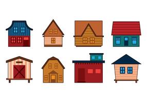 Set av Shack Vector