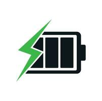 batteri laddning vektor ikon. snabbt och snabb avgift logotyp ikon.