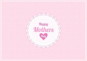 Kostenlose Vektor Happy Moms Day Illustration