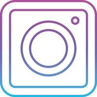 Symbol für Instagram-Linienverlauf vektor