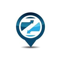 z Buchstabe gps-Logo. GPS-Vektor. GPS-Symbol vektor