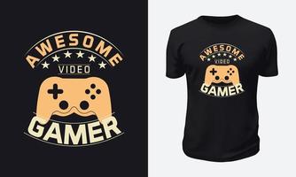 Gaming-T-Shirt-Design vektor