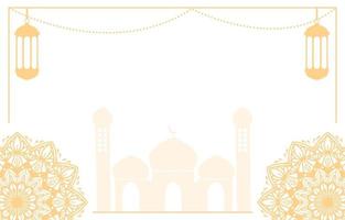 islamisches hintergrundvektordesign mit arabischer mandaladekoration für ramadan kareem tag banner oder eid mubarak, muharram vektor