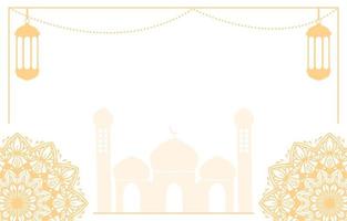 islamisk bakgrundsvektordesign med arabisk mandala dekoration för ramadan kareem day banner eller eid mubarak, muharram vektor