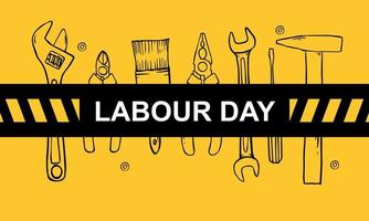 Happy Labor Day Banner. 1. Mai. Designvorlage. Vektor-Illustration vektor