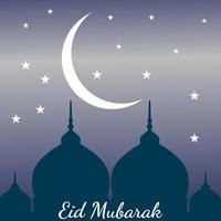 Eid Mubarak Vorlagendesign vektor