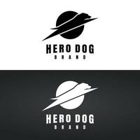 Hund-Icon-Design-Logo-Vektor vektor