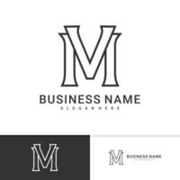 initial mv logotyp vektor mall, kreativa mv logotyp designkoncept