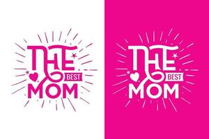 kreatives neues Typografie-Mutter-Muttertags-Mutter-T-Shirt vektor