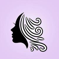 Haar-Schönheitssalon und Spa-Logo-Vektor-Symbol vektor