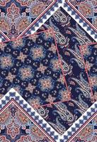 Paisley-Muster. Taschentuch-Mosaik-Design, perfekt für Stoff, Dekoration oder Papier vektor