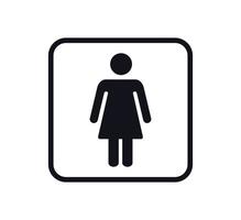 Menschen-Symbol, WC-Schild-Vektor-Logo-Vorlage vektor