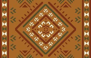 handgefertigte Grenze schöne Kunst. navajo nahtloses muster in stammes-, volksstickerei, mexikanischer aztekischer geometrischer kunstverzierungsdruck. design für teppich, tapete, kleidung, verpackung, stoff, bezug, textil vektor