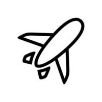 flygplan ikon och vektorbild vektor